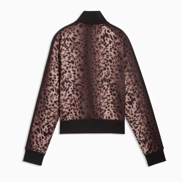Puma Leopard Print Track Jacket - Picture 3 of 5